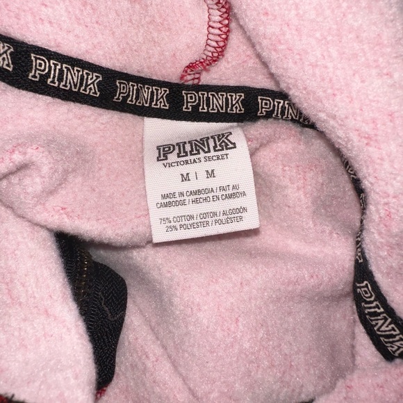 ♥️❤️VINTAGE VICTORIA SECRET FULL ZIP HOODIE-washed red - Picture 12 of 12